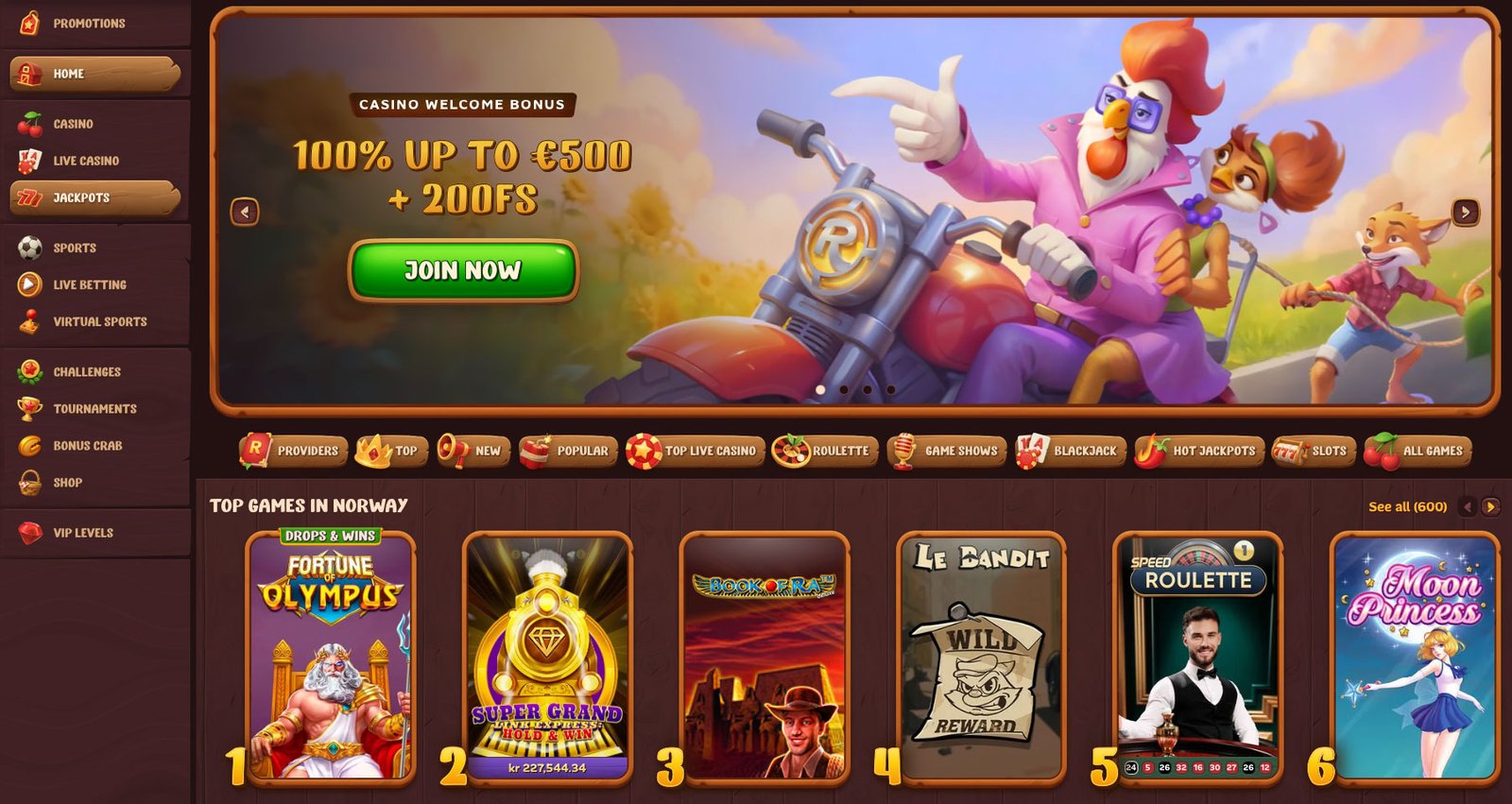 roostino casino